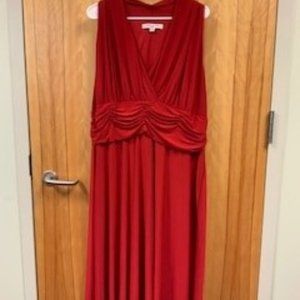Women's Plus Size Evan Picone Red Dress, knee length, size 22W